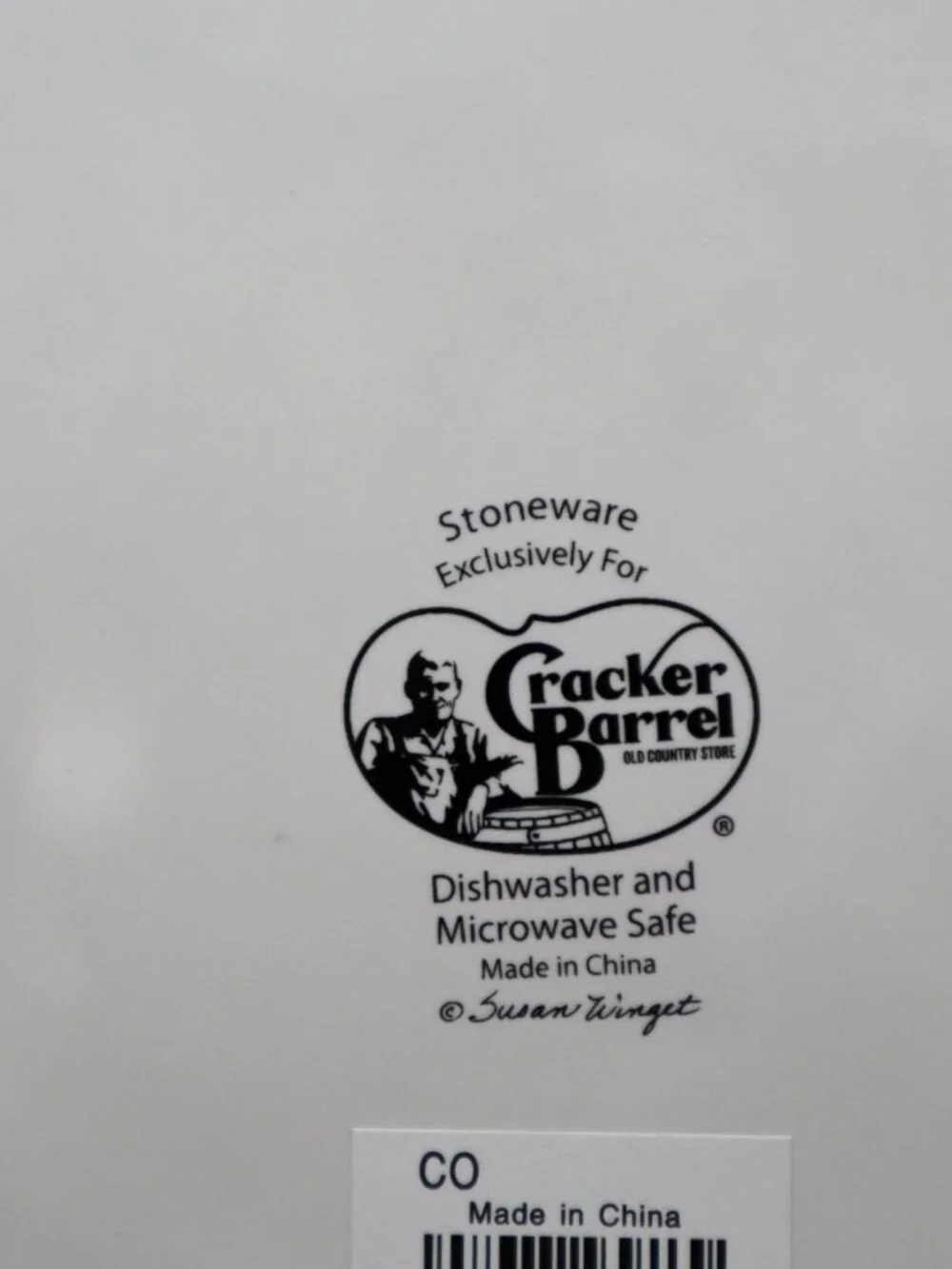 Cracker Barrel Susan Winget Stoneware Mermaid Seashell Salad Plate Coastal